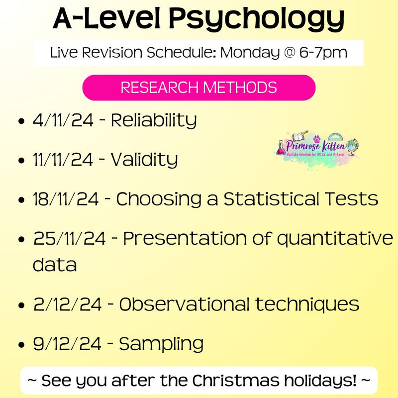 AQA A - Level Psychology Exam Masterclass - Primrose Kitten