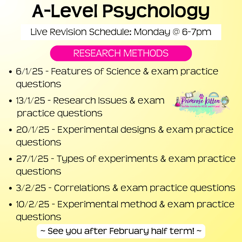 AQA A - Level Psychology Exam Masterclass - Primrose Kitten