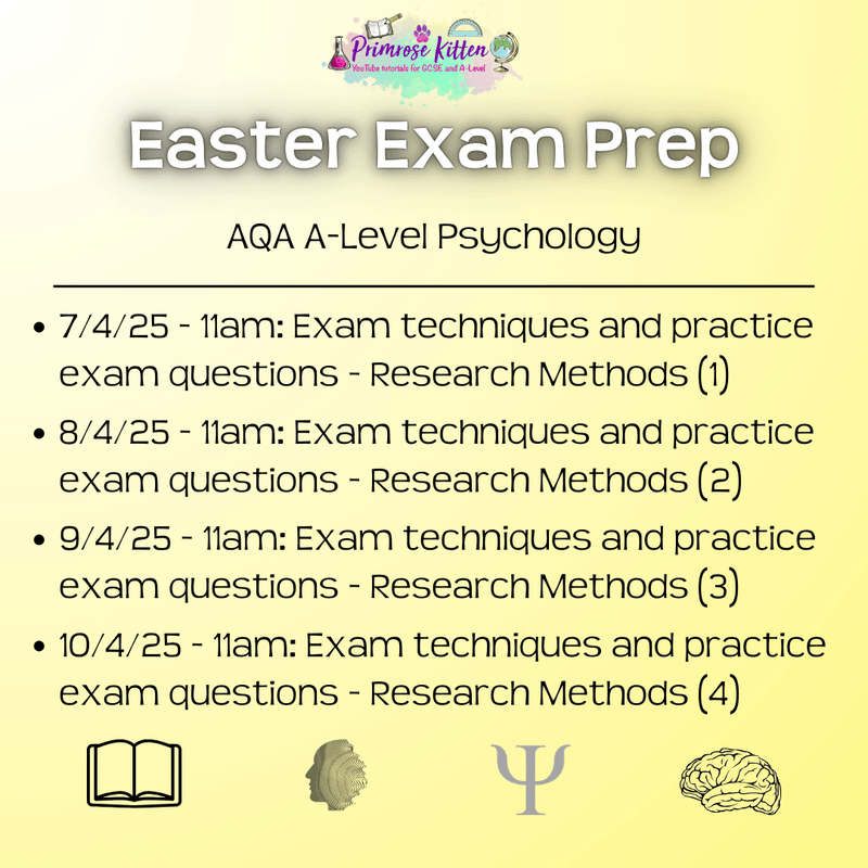 AQA A - Level Psychology Exam Masterclass - Primrose Kitten