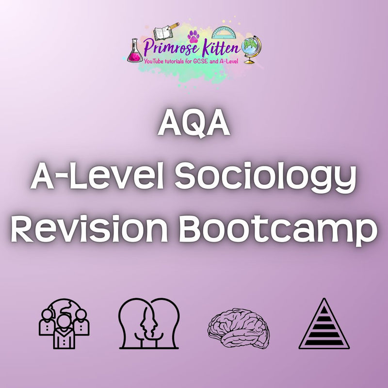 AQA A - Level Sociology Revision Bootcamp - Primrose Kitten