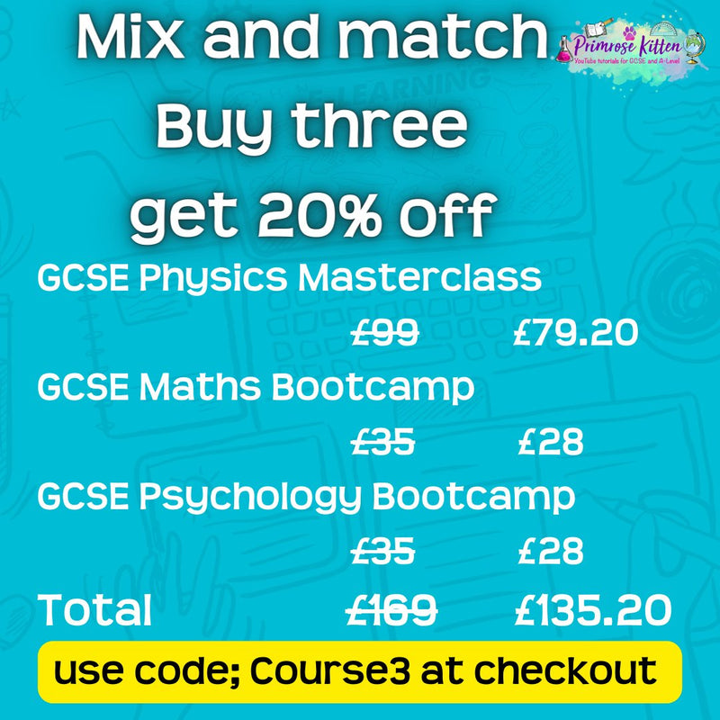 AQA GCSE Chemistry Revision Bootcamp - Primrose Kitten