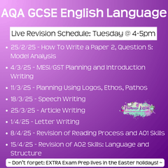 AQA GCSE English Language Exam Masterclass - Primrose Kitten