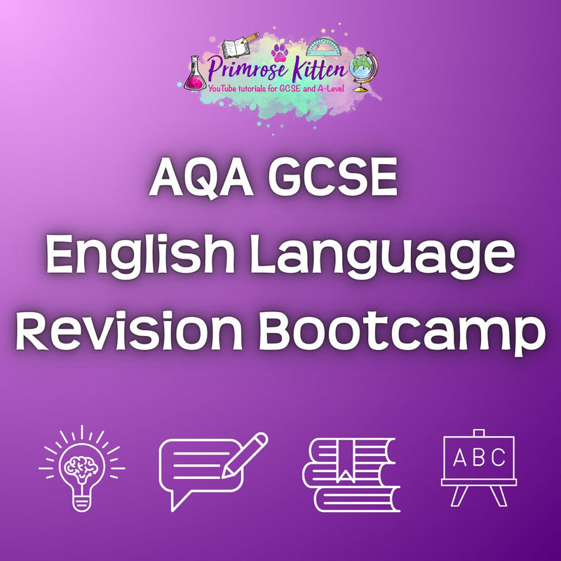 AQA GCSE English Language Revision Bootcamp - Primrose Kitten