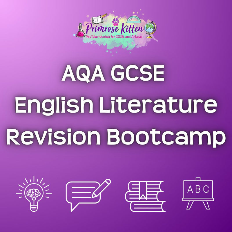 AQA GCSE English Literature Revision Bootcamp - Primrose Kitten