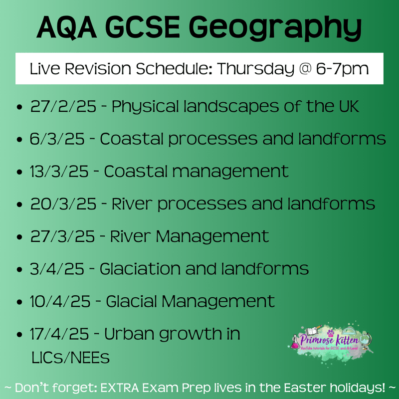 AQA GCSE Geography Exam Masterclass - Primrose Kitten