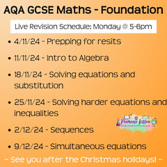 AQA GCSE Maths (FOUNDATION) Exam Masterclass - Primrose Kitten