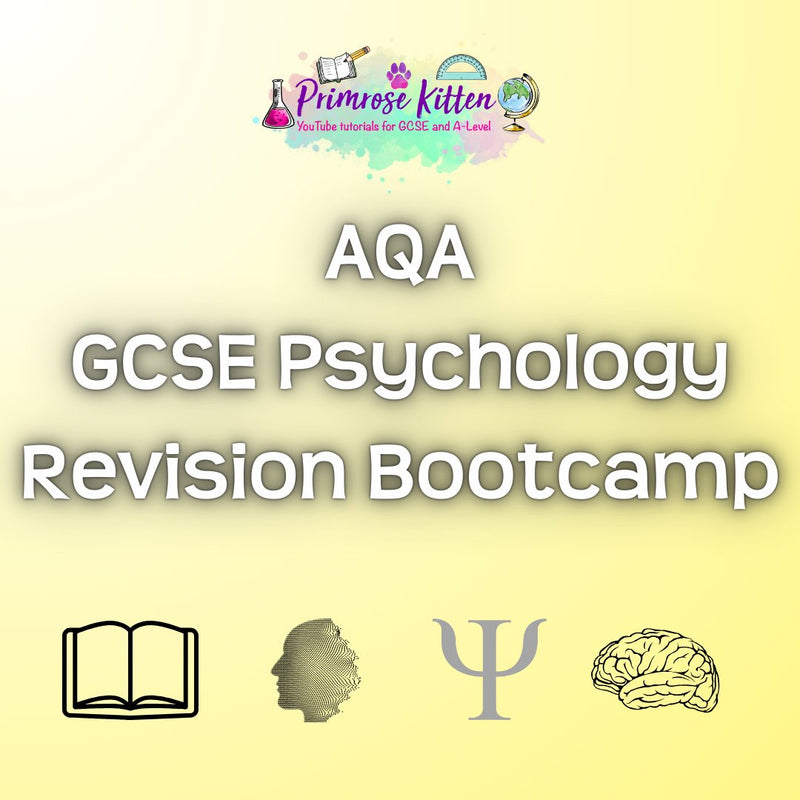 AQA GCSE Psychology Revision Bootcamp - Primrose Kitten