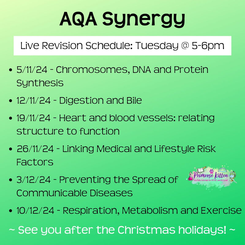 AQA Synergy GCSE Science Exam Masterclass - Primrose Kitten