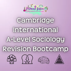 Cambridge International A - Level Sociology Revision Bootcamp - Primrose Kitten