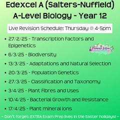 Edexcel A (Salters Nuffield) A - Level Biology Exam Masterclass - Primrose Kitten