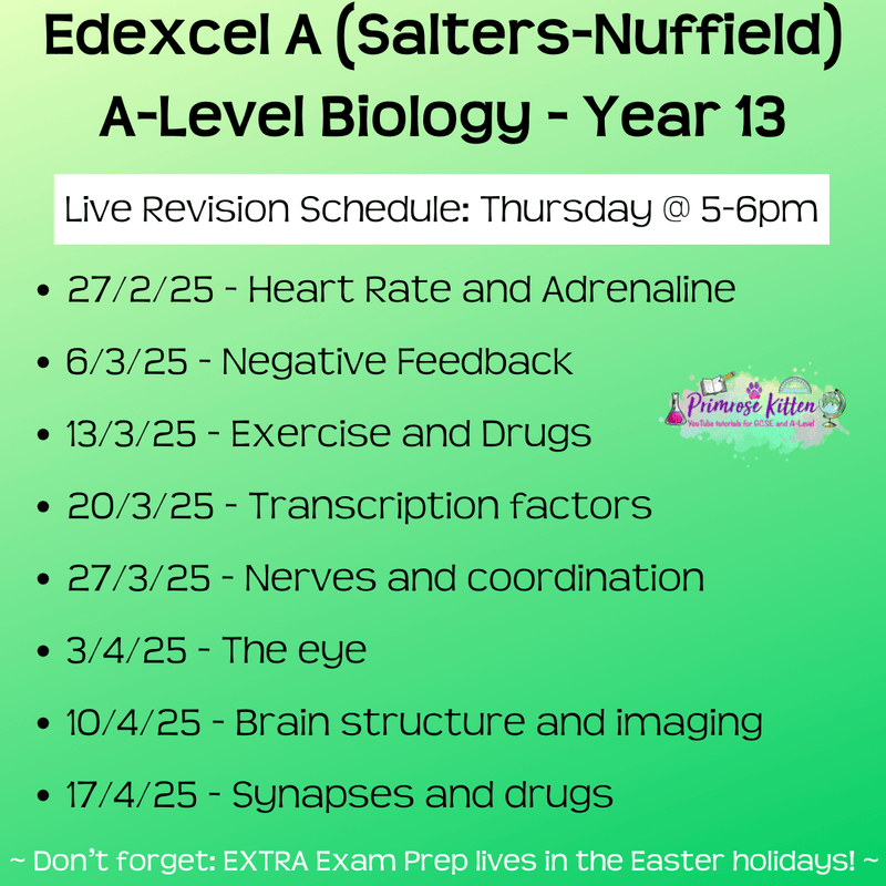 Edexcel A (Salters Nuffield) A - Level Biology Exam Masterclass - Primrose Kitten