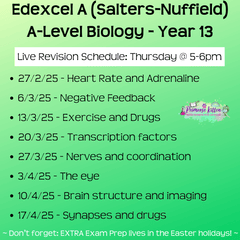 Edexcel A (Salters Nuffield) A - Level Biology Exam Masterclass - Primrose Kitten