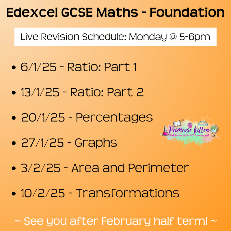 Edexcel GCSE Maths (Foundation) Exam Masterclass - Primrose Kitten