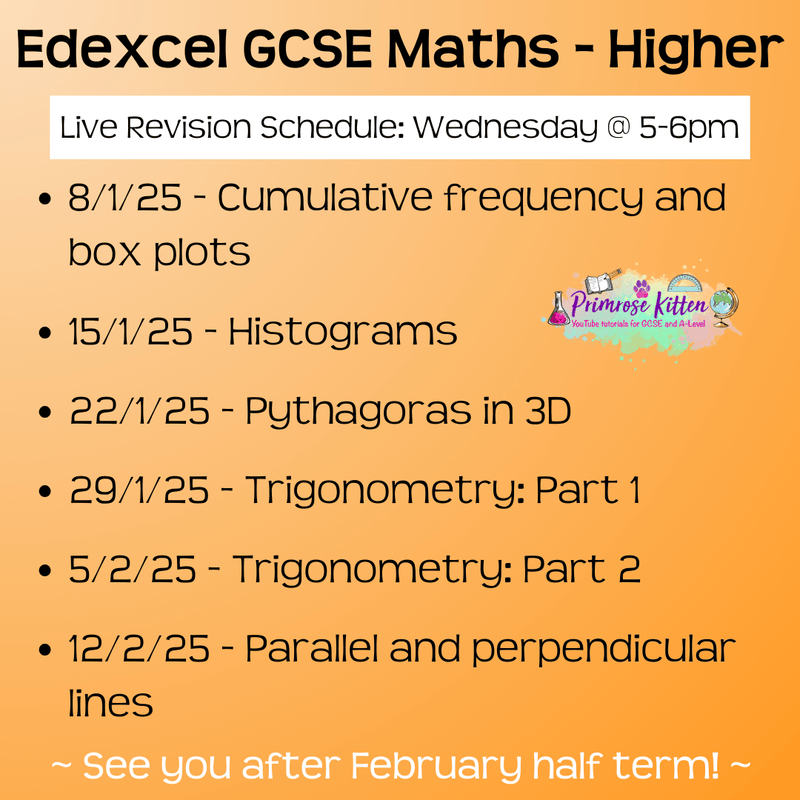 Edexcel GCSE Maths (Higher) Exam Masterclass - Primrose Kitten