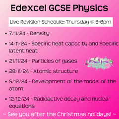 Edexcel GCSE Physics Exam Masterclass - Primrose Kitten