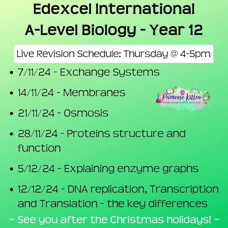 Edexcel International A - Level Biology Exam Masterclass - Primrose Kitten