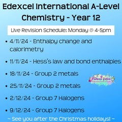 Edexcel International A - Level Chemistry Exam Masterclass - Primrose Kitten