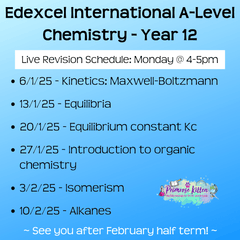 Edexcel International A - Level Chemistry Exam Masterclass - Primrose Kitten