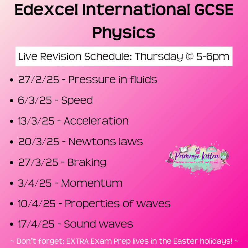 Edexcel International GCSE Physics Exam Masterclass - Primrose Kitten