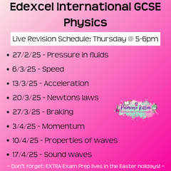 Edexcel International GCSE Physics Exam Masterclass - Primrose Kitten