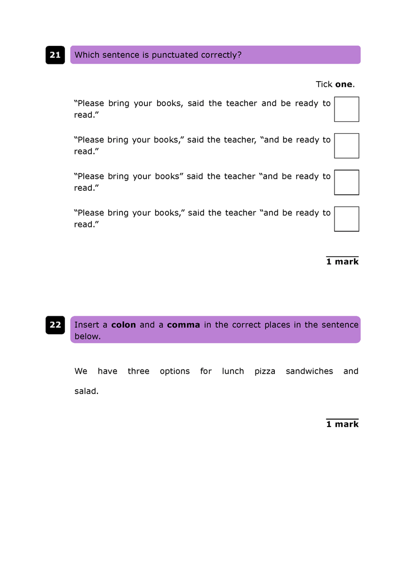 KS2 English Grammar, Punctuation and Spelling: SATs Predicted Papers - Primrose Kitten