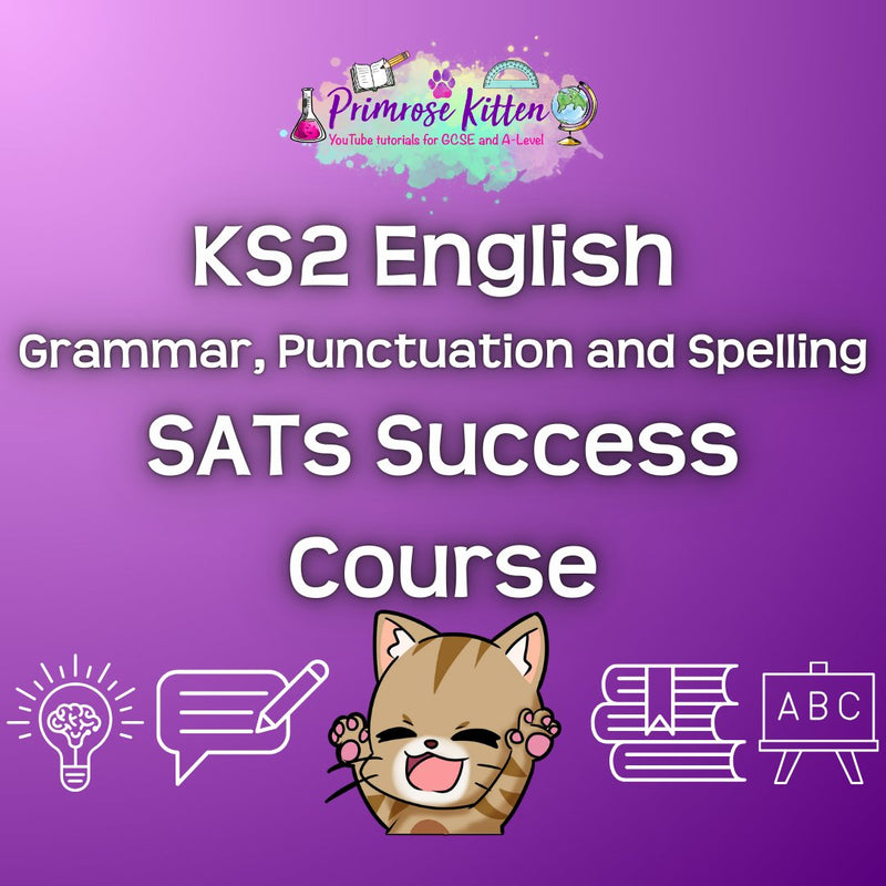 KS2 English Grammar, Punctuation and Spelling: SATs Success Course - Primrose Kitten