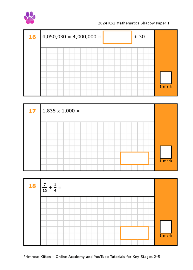 KS2 Maths: SATs Predicted Papers - Primrose Kitten