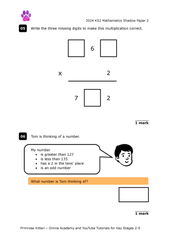 KS2 Maths: SATs Shadow Papers - Primrose Kitten