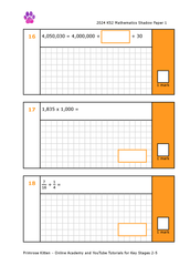 KS2 Maths: SATs Shadow Papers - Primrose Kitten