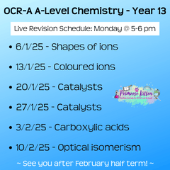 OCR - A A - Level Chemistry Exam Masterclass - Primrose Kitten