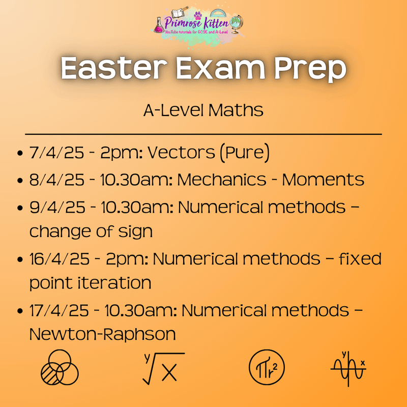 OCR - A A - Level Maths Exam Masterclass - Primrose Kitten