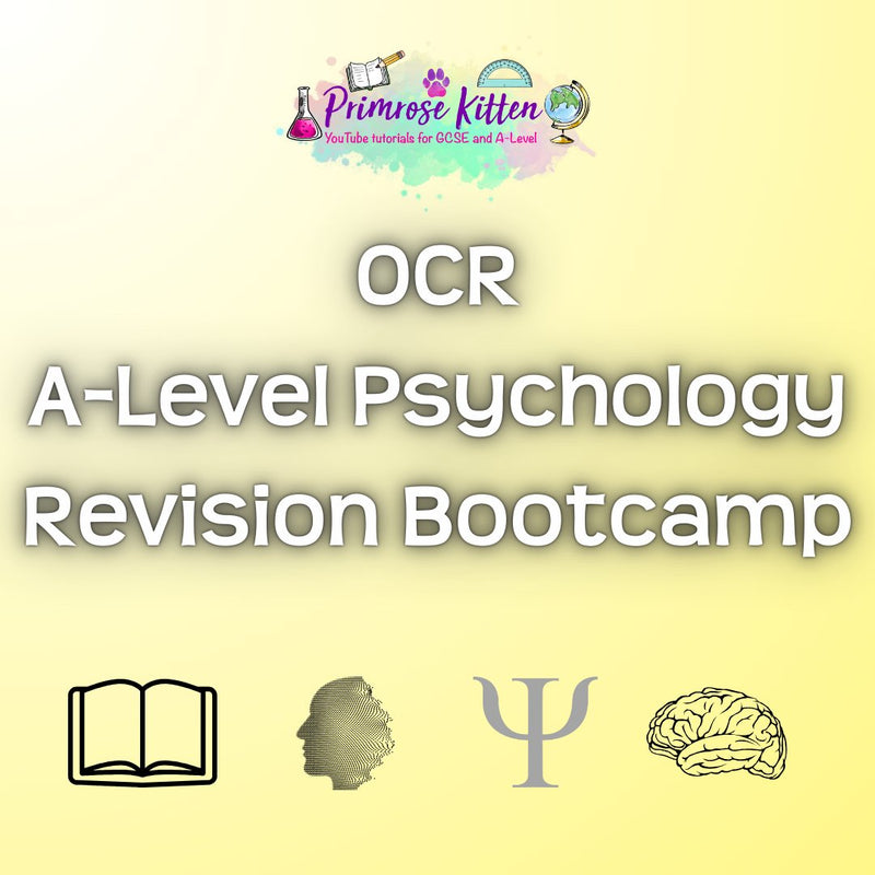 OCR A - Level Psychology Revision Bootcamp - Primrose Kitten