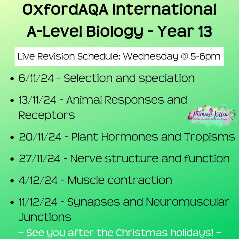 OxfordAQA International A - Level Biology Exam Masterclass - Primrose Kitten