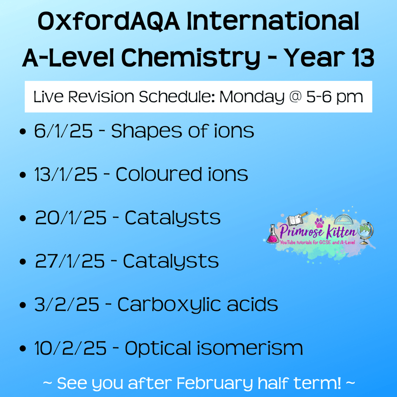 OxfordAQA International A - Level Chemistry Exam Masterclass - Primrose Kitten