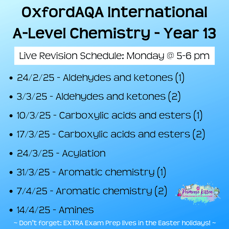 OxfordAQA International A - Level Chemistry Exam Masterclass - Primrose Kitten