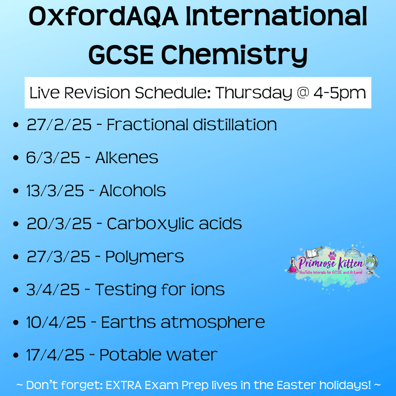 OxfordAQA International GCSE Chemistry Exam Masterclass - Primrose Kitten