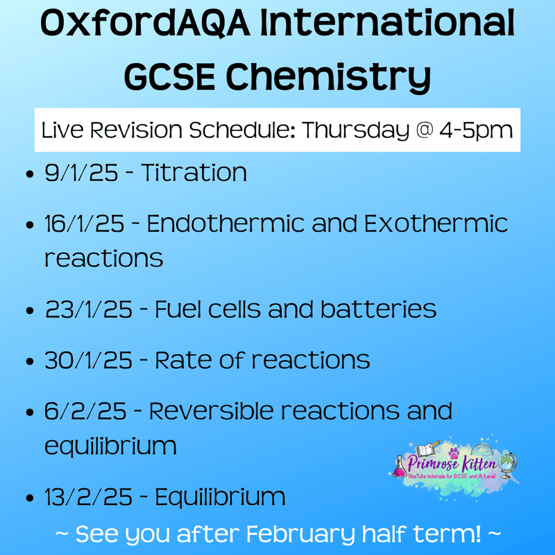 OxfordAQA International GCSE Chemistry Exam Masterclass - Primrose Kitten